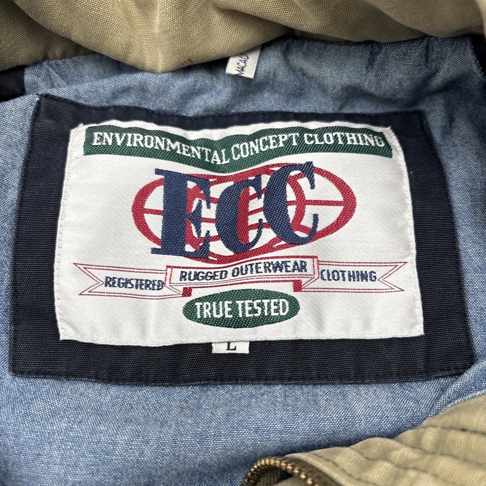 Environmental Concept Clothing Mens Coat Size Large‎ Hidden Hoodie Blue Zip Up - Picture 4 of 15